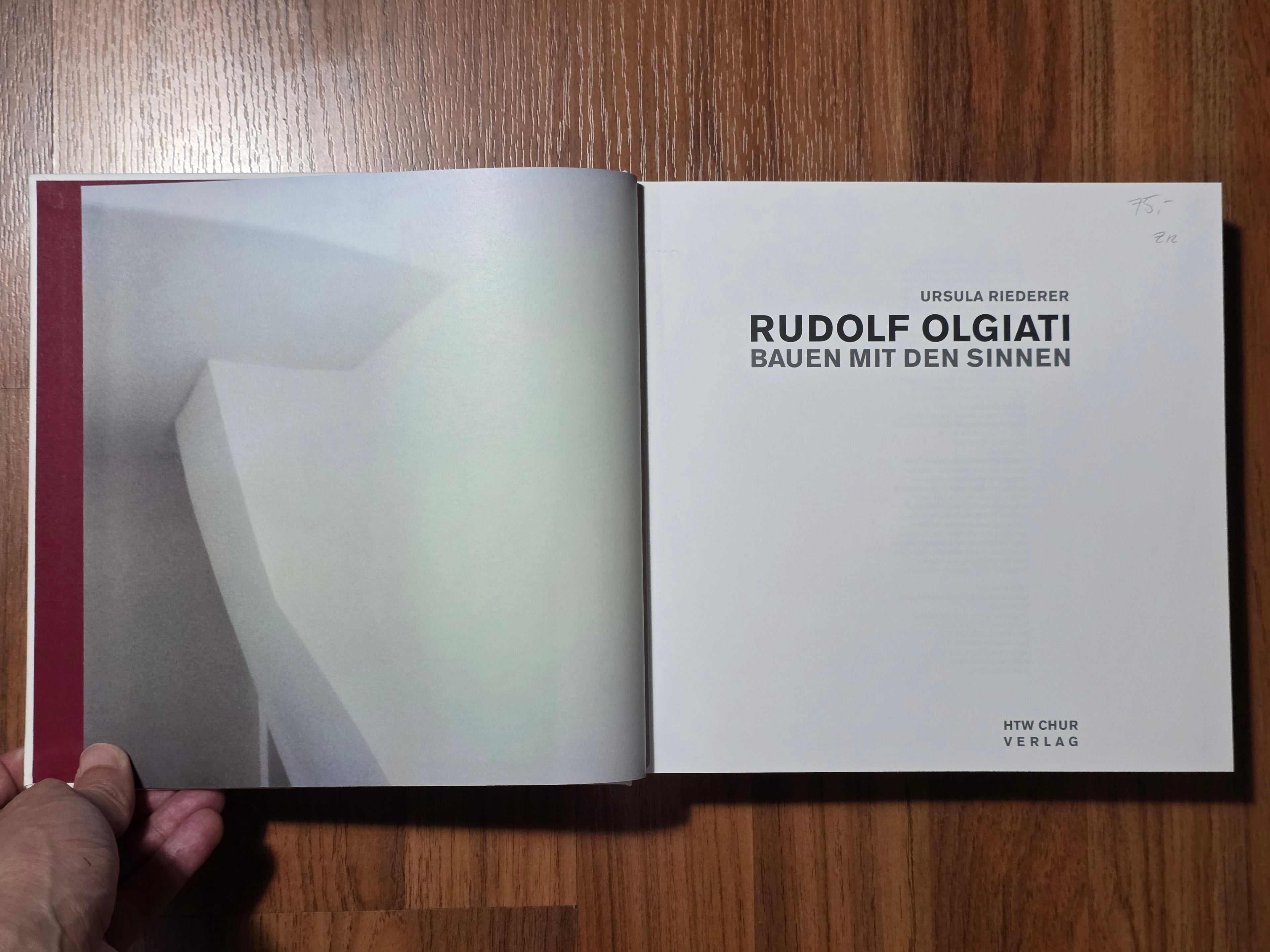 Rudolf Olgiati Bauen mit den sinnen