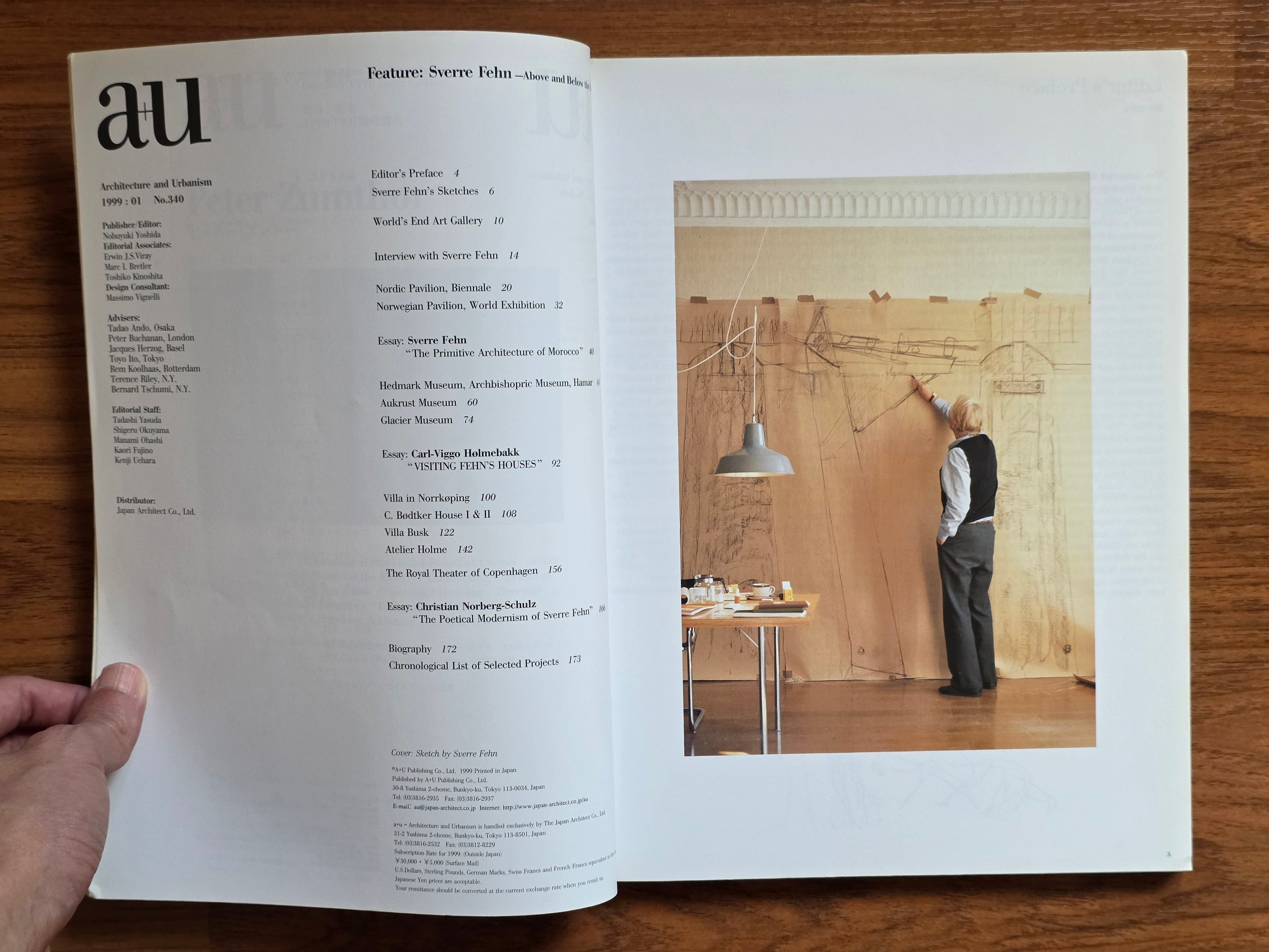 A+U 340  99:01
Sverre Fehn
Above and below the horizon