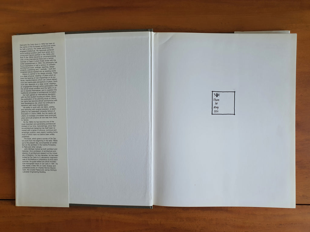 Giancarlo De Carlo: Layered Places (hardcover)
