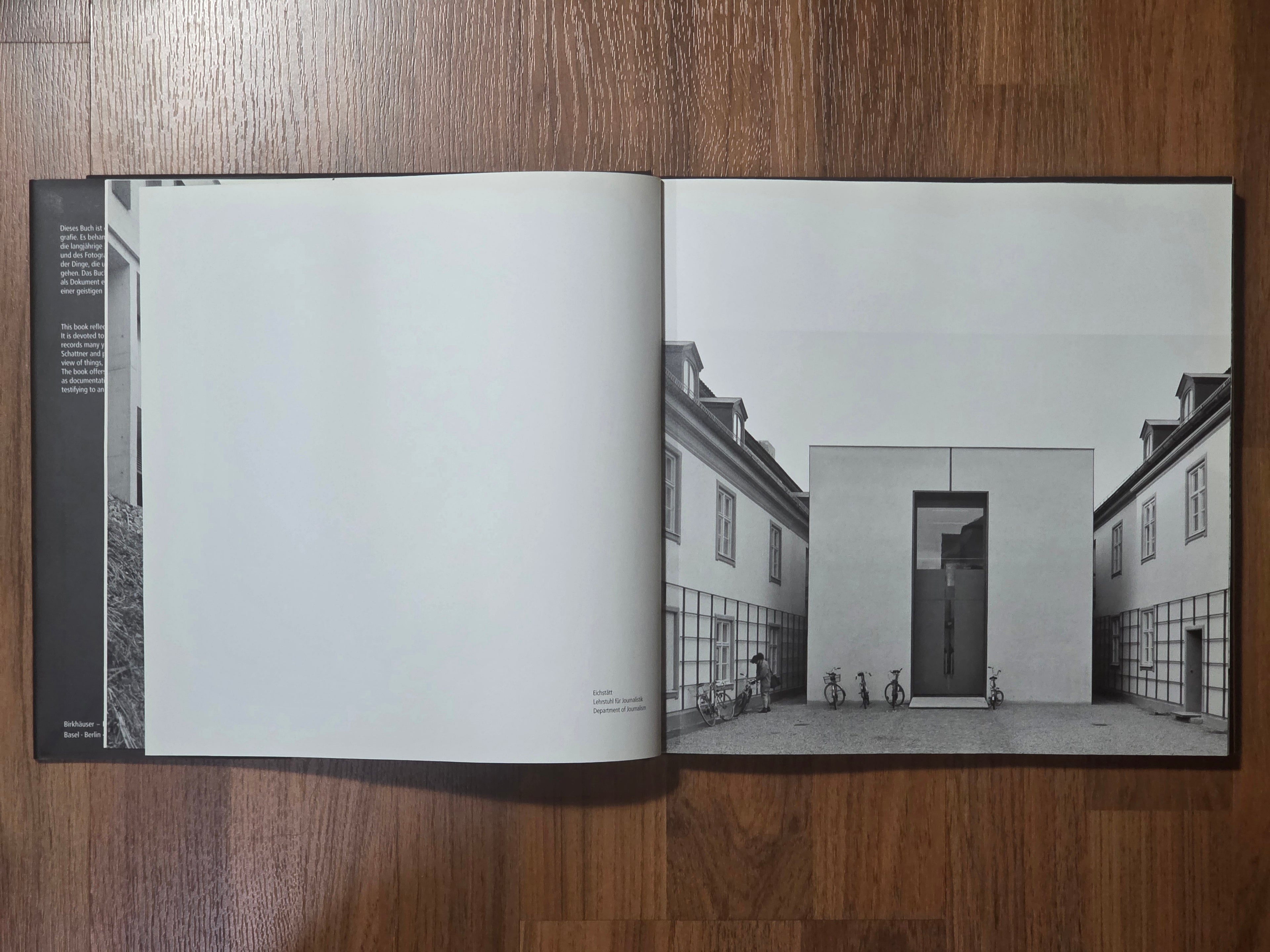 Architecture and Photography Correspondences

Karljosef Schattner - Architect
Klaus Kinold - Photographer